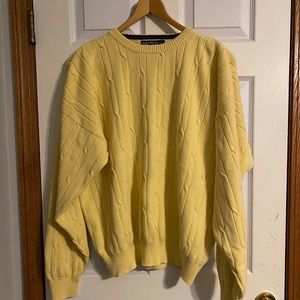 oversized nautica pale yellow crew neck